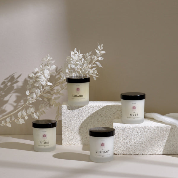 DISCOVERY SET: 4 Essential Oil Candles (120ml x 4)