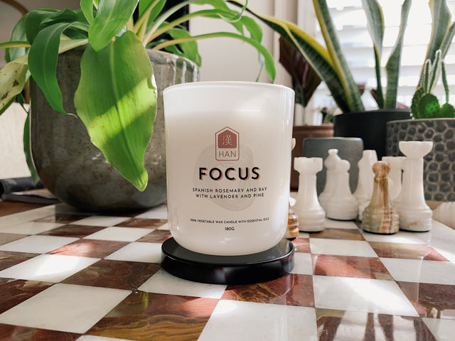 Focus candle, with only the highest quality essential oils